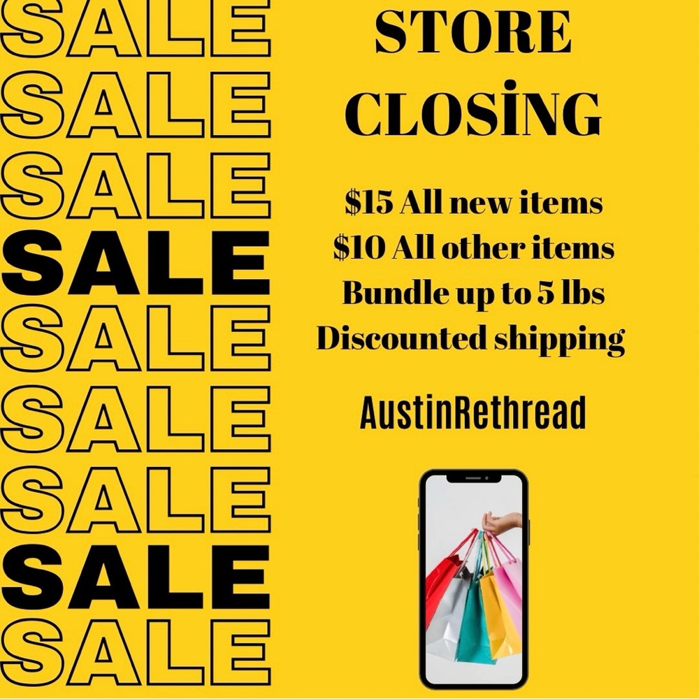 Closing Store - Women’s Clothes $15 New Items and $10 Preowned items